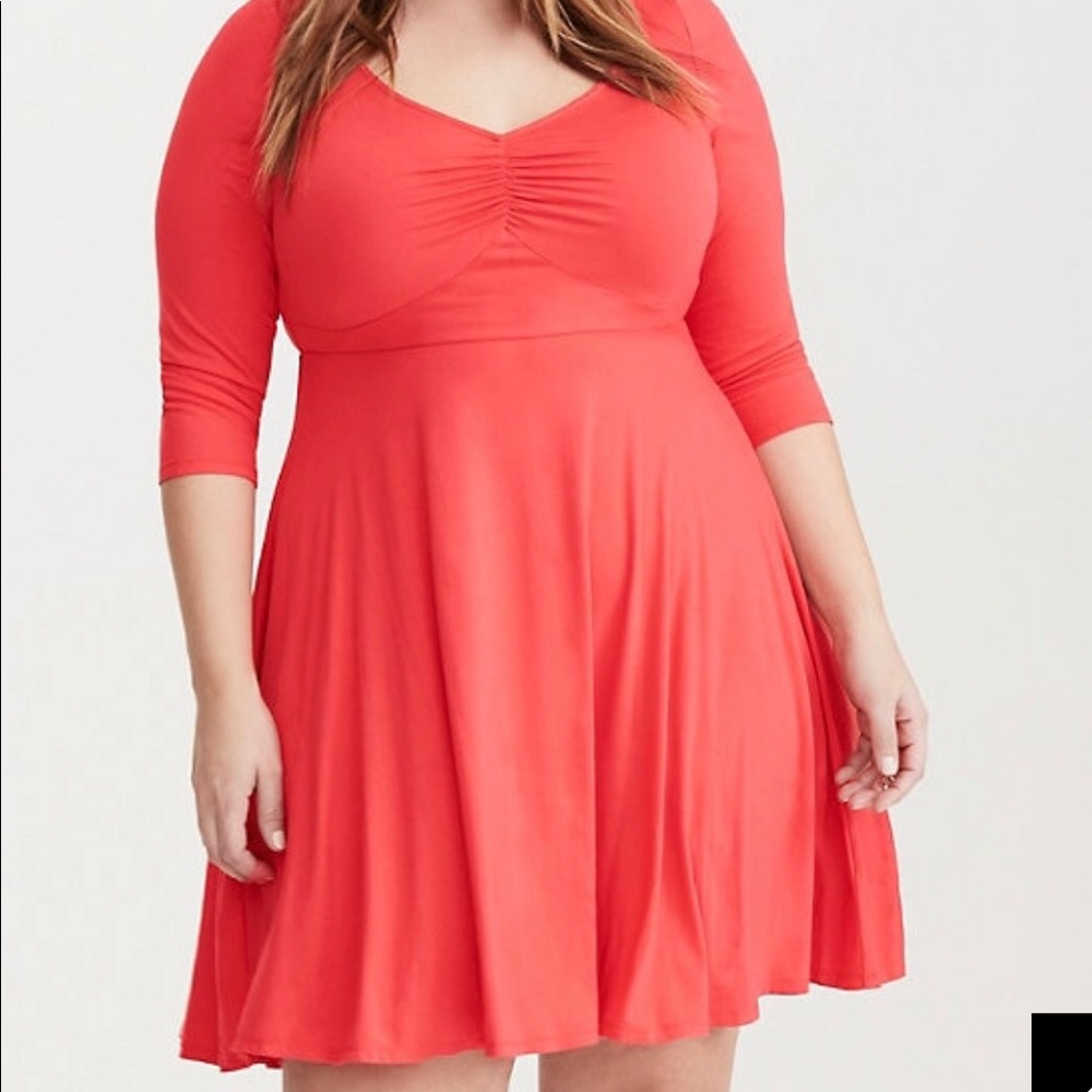 Torrid Jersey Knit Sweetheart Skater Dress